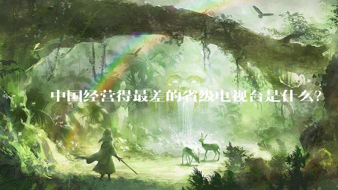 中国经营得最差的省级电视台是什么？